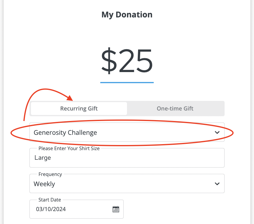 Generosity Challenge Online Sample